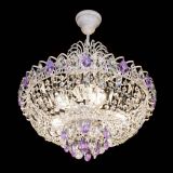 Люстра Астра Белая с подвесом фиолетовая в Сочи