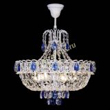 Люстра Астра Белая с подвесом синяя в Сочи Люстра Астра Белая с подвесом синяя в Сочи