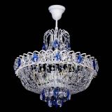 Люстра Астра Белая с подвесом синяя в Сочи Люстра Астра Белая с подвесом синяя в Сочи