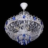 Люстра Астра Белая с подвесом синяя в Сочи Люстра Астра Белая с подвесом синяя в Сочи