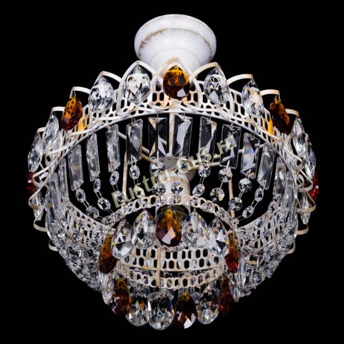 Люстра Астра Бутон №1 Чайная - белая с подвесом в Сочи Гусь Хрустальный