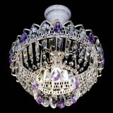 Люстра Астра Бутон №1 Фиолетовая - белая с подвесом в Сочи