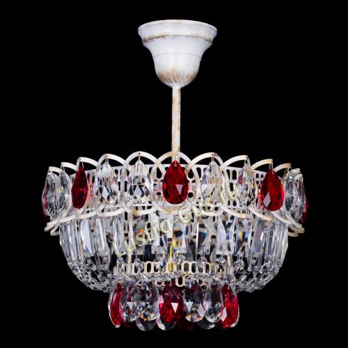 Люстра Астра Бутон №1 Красная - белая с подвесом в Сочи Люстра Астра Бутон №1 Красная - белая с подвесом в Сочи