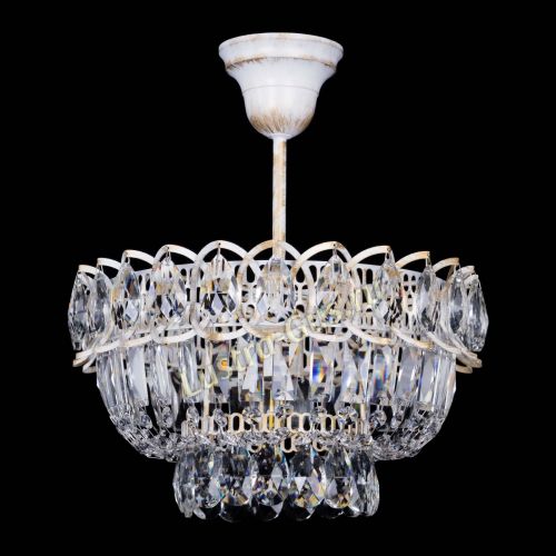 Люстра Астра Бутон №1 белая с подвесом  в Сочи Гусь Хрустальный