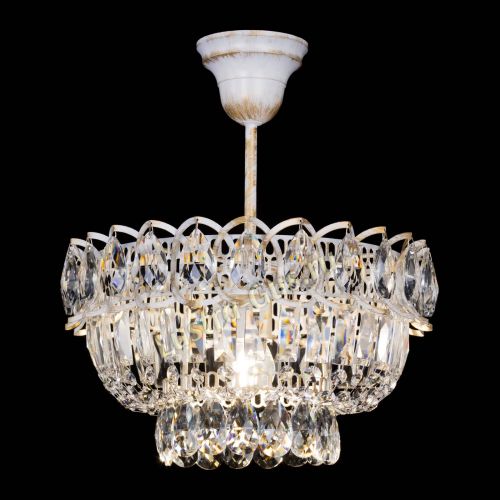 Люстра Астра Бутон №1 белая с подвесом  в Сочи Гусь Хрустальный