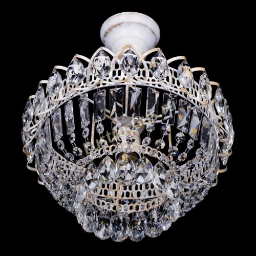 Люстра Астра Бутон №1 белая с подвесом  в Сочи Гусь Хрустальный