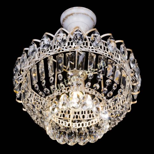 Люстра Астра Бутон №1 белая с подвесом  в Сочи Гусь Хрустальный