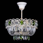 Люстра Астра Бутон №1 Зеленая - белая с подвесом