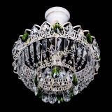 Люстра Астра Бутон №1 Зеленая - белая с подвесом  в Сочи