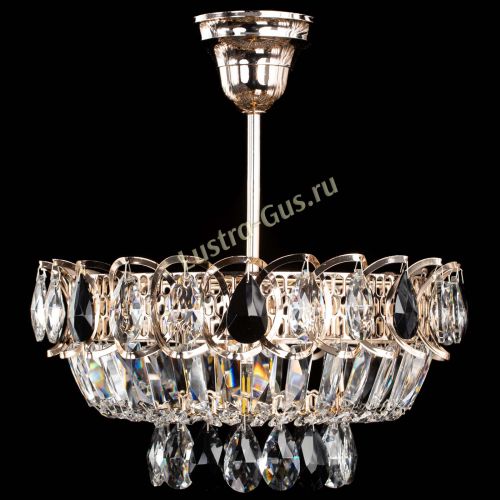 Люстра Астра Бутон №1 с подвесом Черная в Сочи Гусь Хрустальный