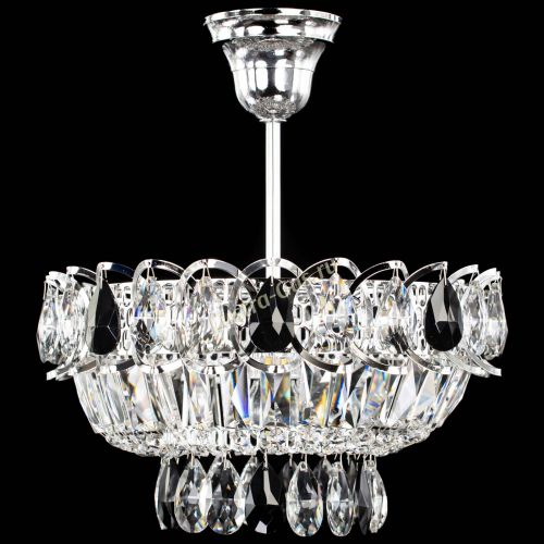 Люстра Астра Бутон №1 с подвесом Черная в Сочи Гусь Хрустальный