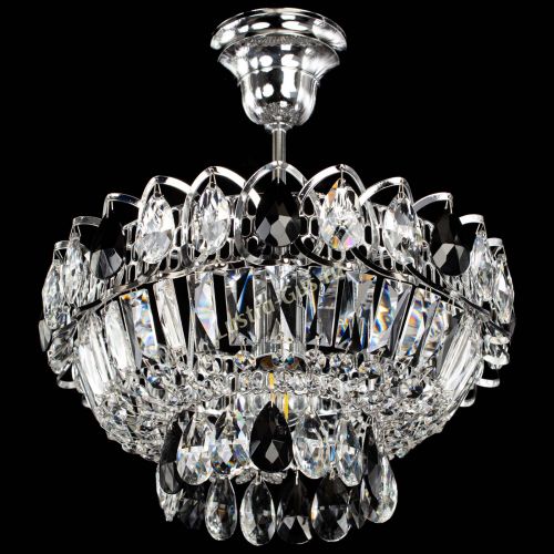 Люстра Астра Бутон №1 с подвесом Черная в Сочи Гусь Хрустальный