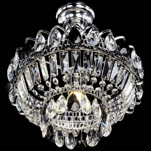 Люстра Астра Бутон №1 с подвесом Черная в Сочи Гусь Хрустальный