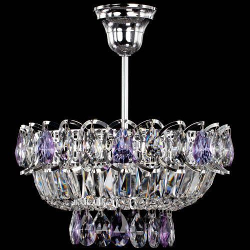 Люстра Астра Бутон №1 с подвесом Фиолетовая в Сочи Гусь Хрустальный