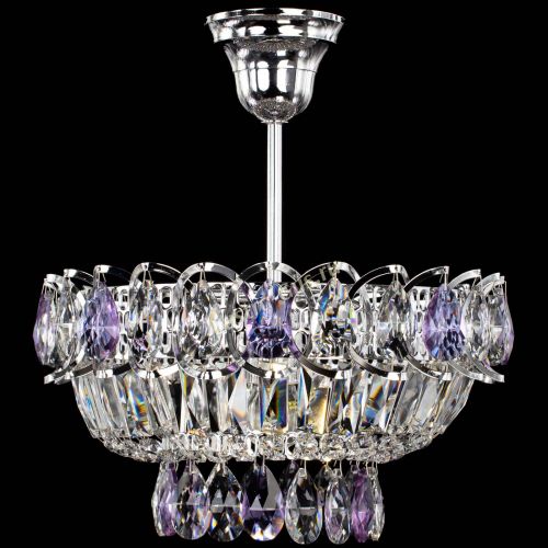 Люстра Астра Бутон №1 с подвесом Фиолетовая в Сочи Гусь Хрустальный