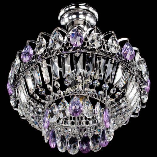 Люстра Астра Бутон №1 с подвесом Фиолетовая в Сочи Гусь Хрустальный