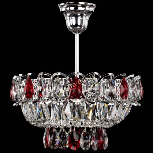 Люстра Астра Бутон №1 с подвесом Красная в Сочи Гусь Хрустальный