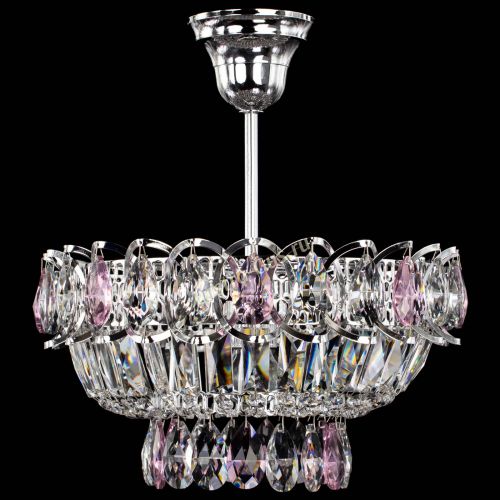 Люстра Астра Бутон №1 с подвесом Розовая в Сочи Гусь Хрустальный