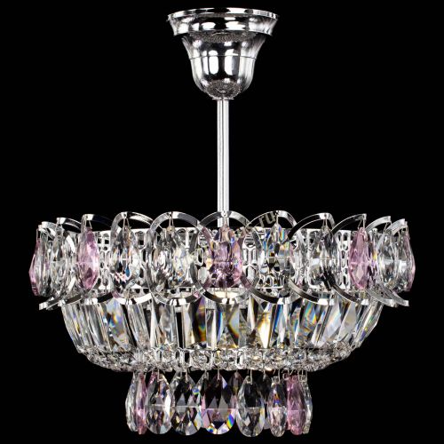 Люстра Астра Бутон №1 с подвесом Розовая в Сочи Гусь Хрустальный