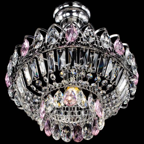 Люстра Астра Бутон №1 с подвесом Розовая в Сочи Гусь Хрустальный