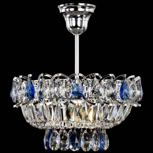 Люстра Астра Бутон №1 с подвесом Синяя в Сочи Гусь Хрустальный