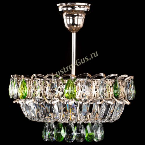 Люстра Астра Бутон №1 с подвесом Зеленая в Сочи Гусь Хрустальный