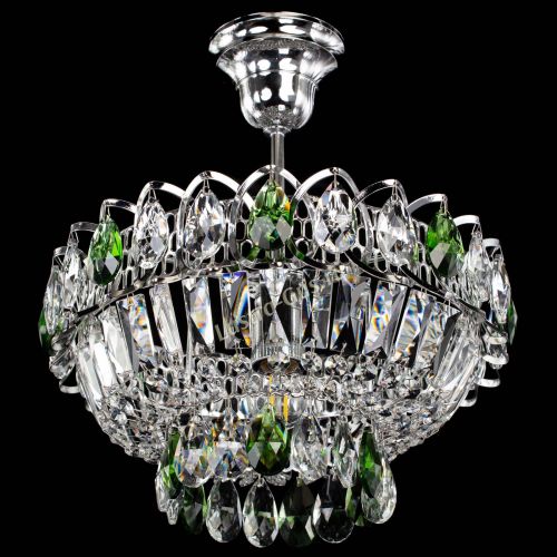 Люстра Астра Бутон №1 с подвесом Зеленая в Сочи Гусь Хрустальный
