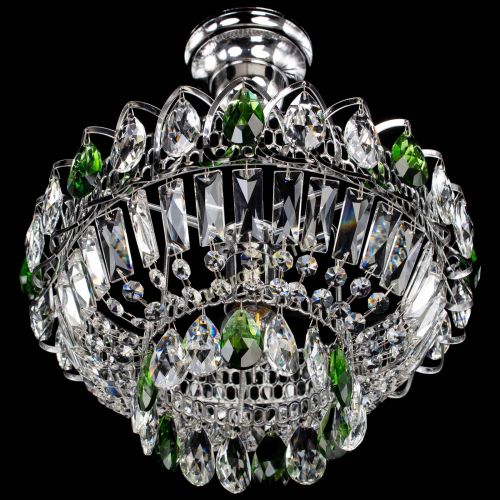 Люстра Астра Бутон №1 с подвесом Зеленая в Сочи Гусь Хрустальный