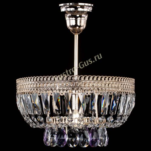 Люстра Астра Флоренция №1 мини фиолетовая в Сочи Гусь Хрустальный