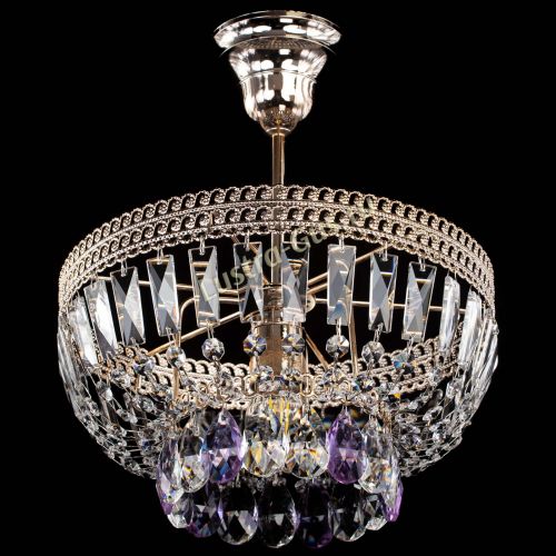 Люстра Астра Флоренция №1 мини фиолетовая в Сочи Гусь Хрустальный