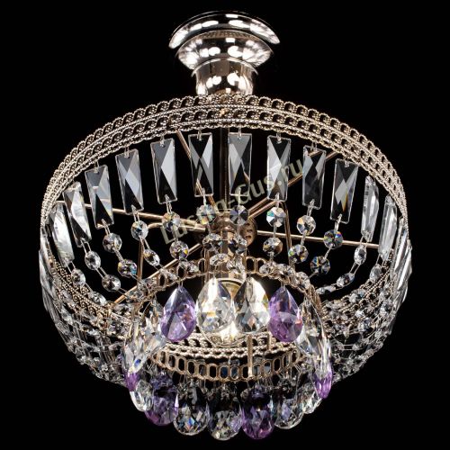 Люстра Астра Флоренция №1 мини фиолетовая в Сочи Гусь Хрустальный