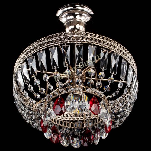 Люстра Астра Флоренция №1 мини красная в Сочи Гусь Хрустальный