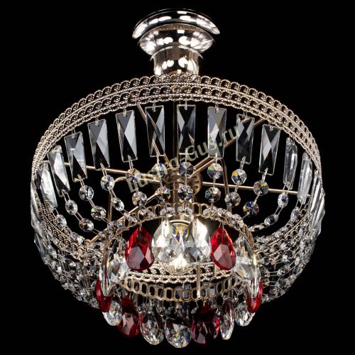 Люстра Астра Флоренция №1 мини красная в Сочи Гусь Хрустальный