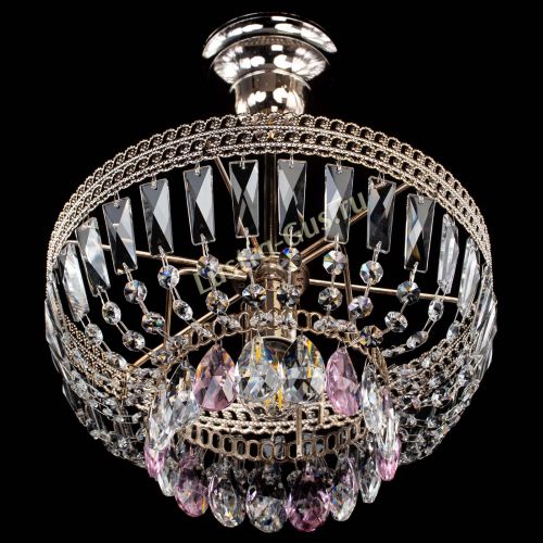 Люстра Астра Флоренция №1 мини розовая в Сочи Гусь Хрустальный