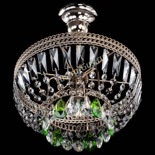 Люстра Астра Флоренция №1 мини зеленая в Сочи Гусь Хрустальный