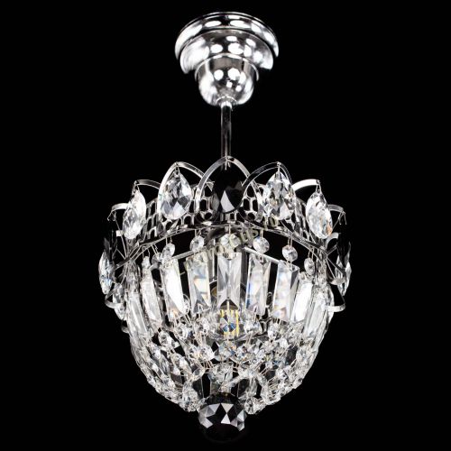 Люстра Астра Купол №1 с подвесом Черная в Сочи Гусь Хрустальный