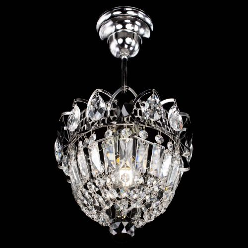 Люстра Астра Купол №1 с подвесом Черная в Сочи Гусь Хрустальный