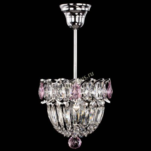 Люстра Астра Купол №1 с подвесом Розовая в Сочи Гусь Хрустальный