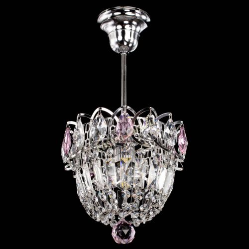 Люстра Астра Купол №1 с подвесом Розовая в Сочи Гусь Хрустальный
