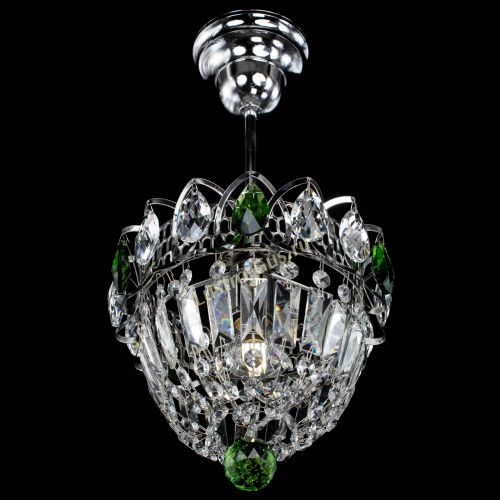 Люстра Астра Купол №1 с подвесом Зеленая в Сочи Гусь Хрустальный