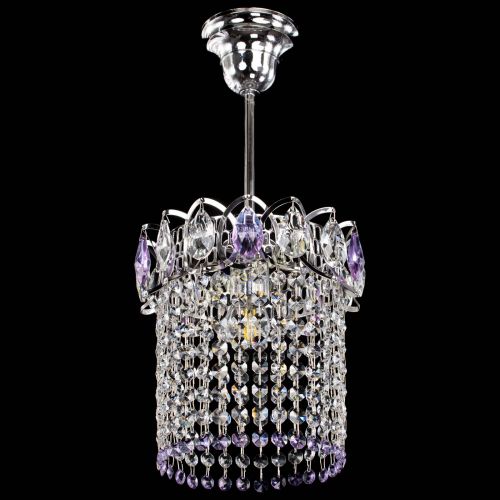 Люстра Астра оптикон №1 фиолетовая в Сочи Гусь Хрустальный