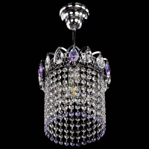 Люстра Астра оптикон №1 фиолетовая в Сочи Гусь Хрустальный