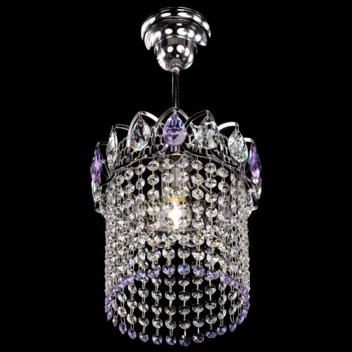 Люстра Астра оптикон №1 фиолетовая в Сочи Гусь Хрустальный