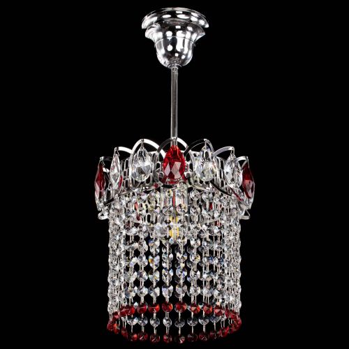 Люстра Астра оптикон №1 красная в Сочи Гусь Хрустальный