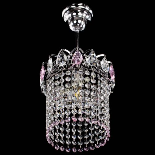 Люстра Астра оптикон №1 розовая в Сочи Гусь Хрустальный