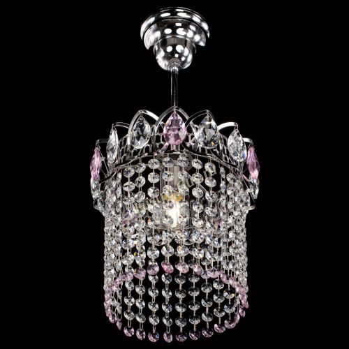 Люстра Астра оптикон №1 розовая в Сочи Гусь Хрустальный