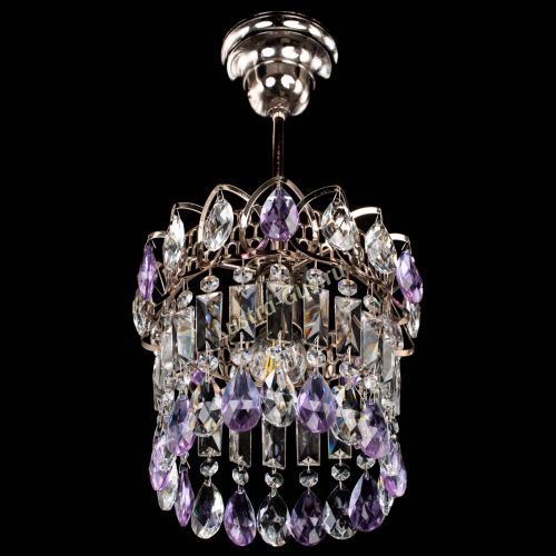 Люстра Астра пластинка №1 фиолетовая в Сочи Гусь Хрустальный