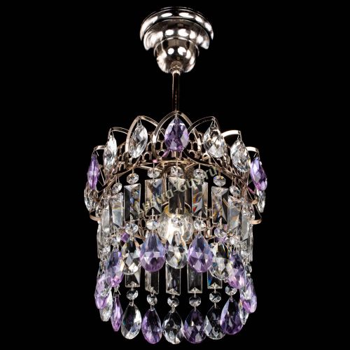 Люстра Астра пластинка №1 фиолетовая в Сочи Гусь Хрустальный