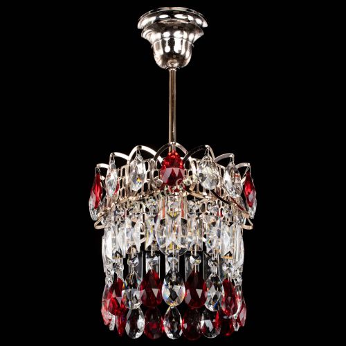 Люстра Астра пластинка №1 красная в Сочи Гусь Хрустальный