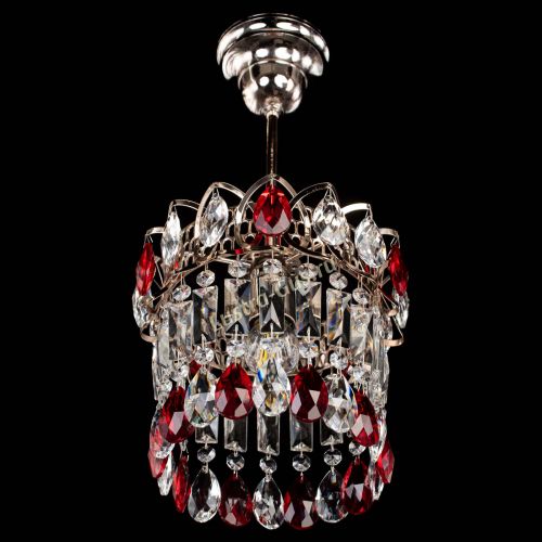 Люстра Астра пластинка №1 красная в Сочи Гусь Хрустальный